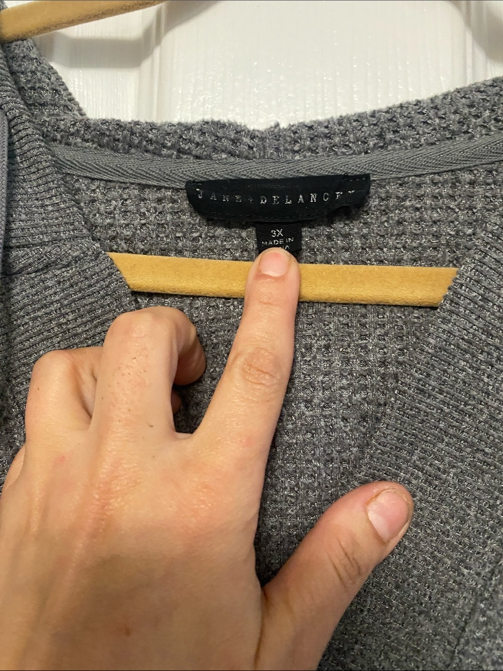 Jane + Delancey Women's Sweater Sweatshirt Top grey Plus Size 3x - Picture 4 of 4